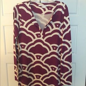 DVF Long-sleeve Silk Dress